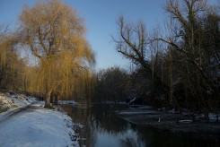 Frozen river