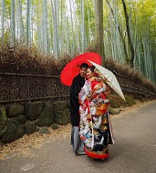 Младоженци в Нара!