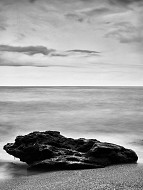 Stone face and the sea