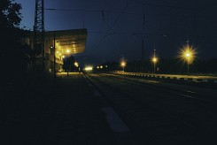 Нощ на гарата.