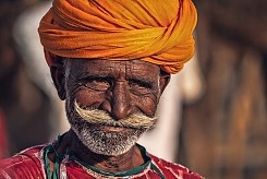 Old Rajasthani man  