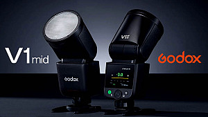 Новата светкавица Godox V1 mid - сериозни възможности в компактен размер