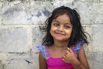 Girl from Maldives Islands