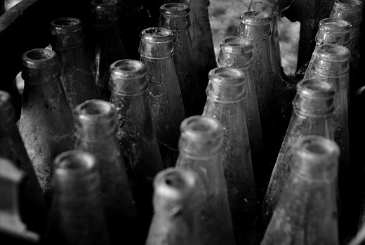 empty bottles