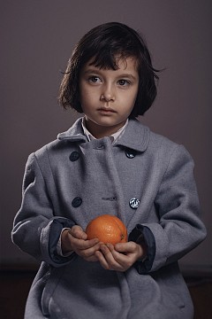 Girl with orange 