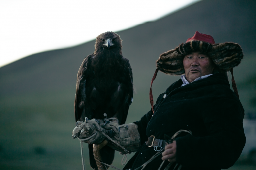 Казахски ловец от Западна Монголия