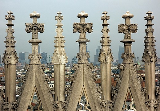 Милано от покрива на катедралата