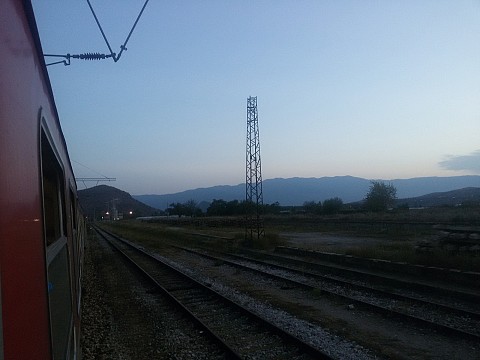 Един поглед от пътуване с влака