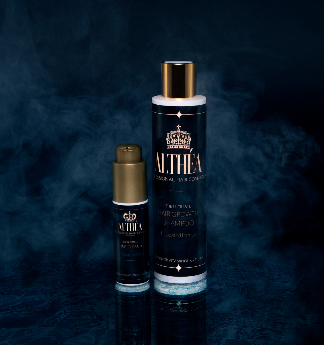 Product shoot for Althea hair shampoo