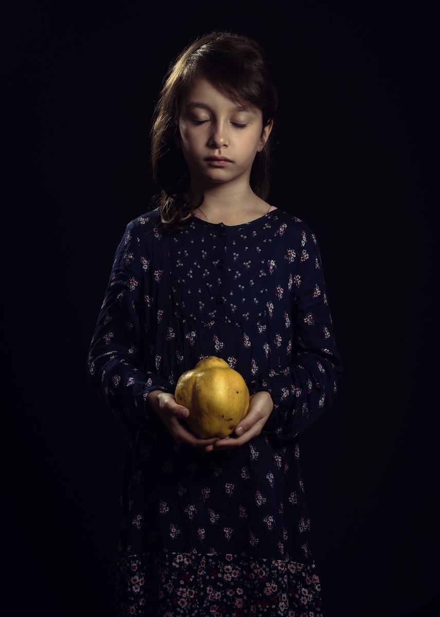 Girl with Quince 